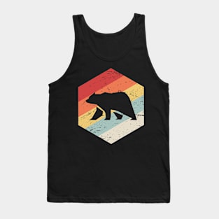 Retro 70s Bear Tank Top